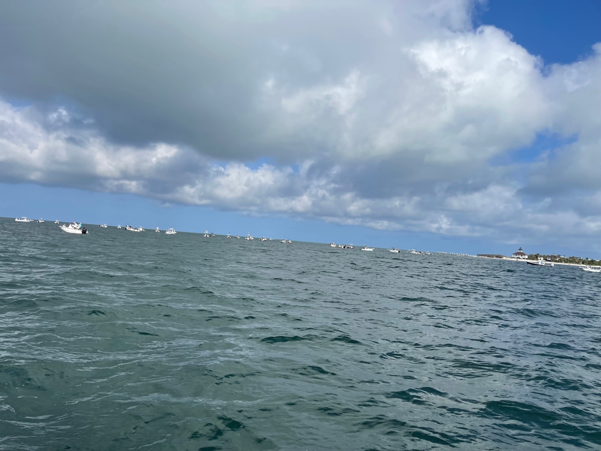 Tarpon fishers at Boca Grande Pass